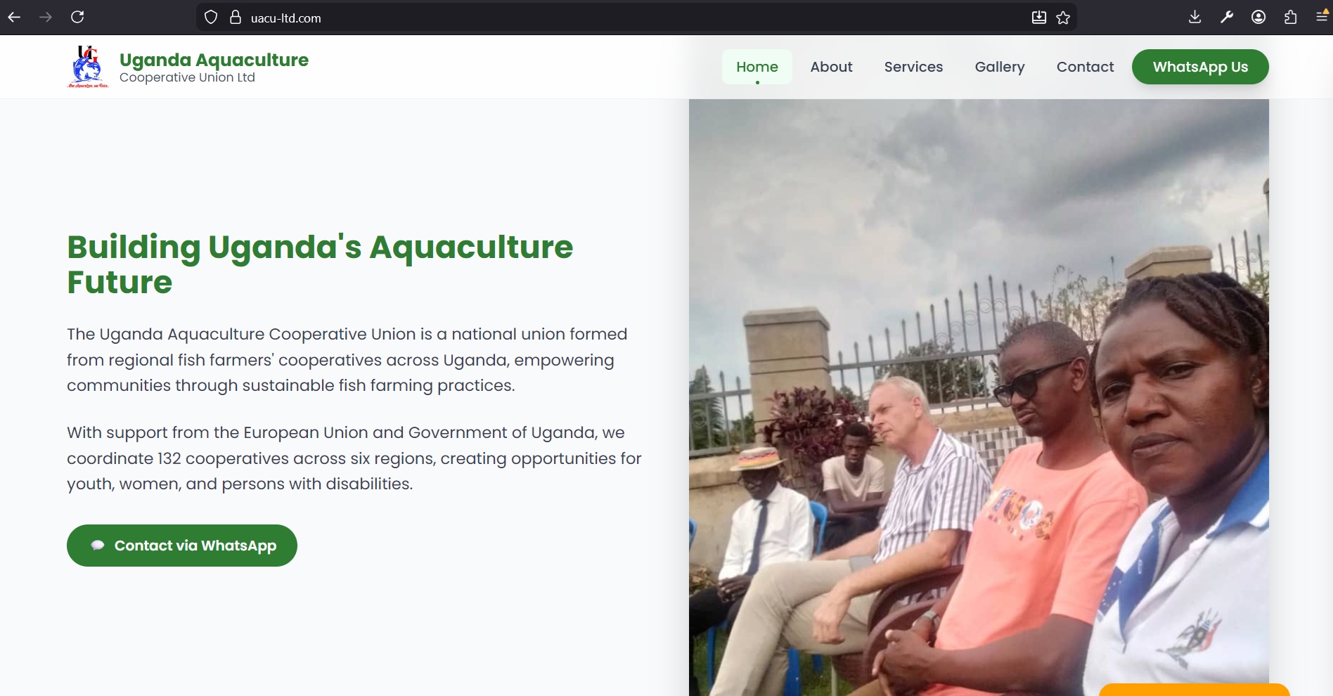 Uganda Aquaculture  Cooperative Union Ltd - Website